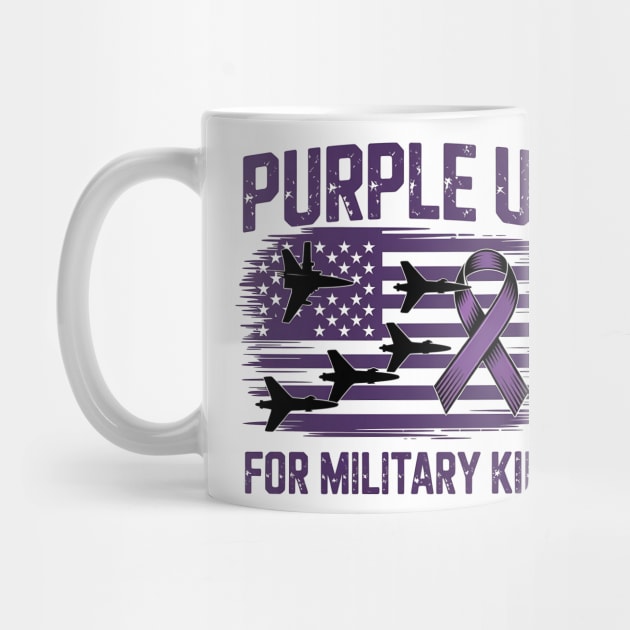 Purple Up for Military Kids – Support Military Children - Month of the Military Child by ArtistTee ⭐⭐⭐⭐⭐